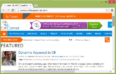 Opening a Website URL